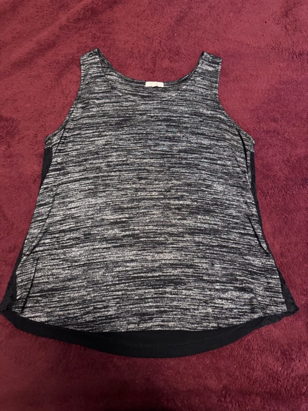Women’s Pleione Sleeveless Tank Size L. Black Heather